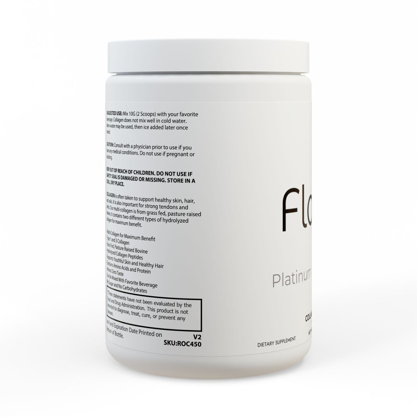 Collagen Peptides Type I & III Supplement (350g, 12.3oz)